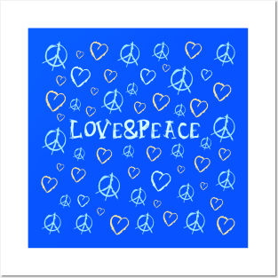 Love and peace Posters and Art